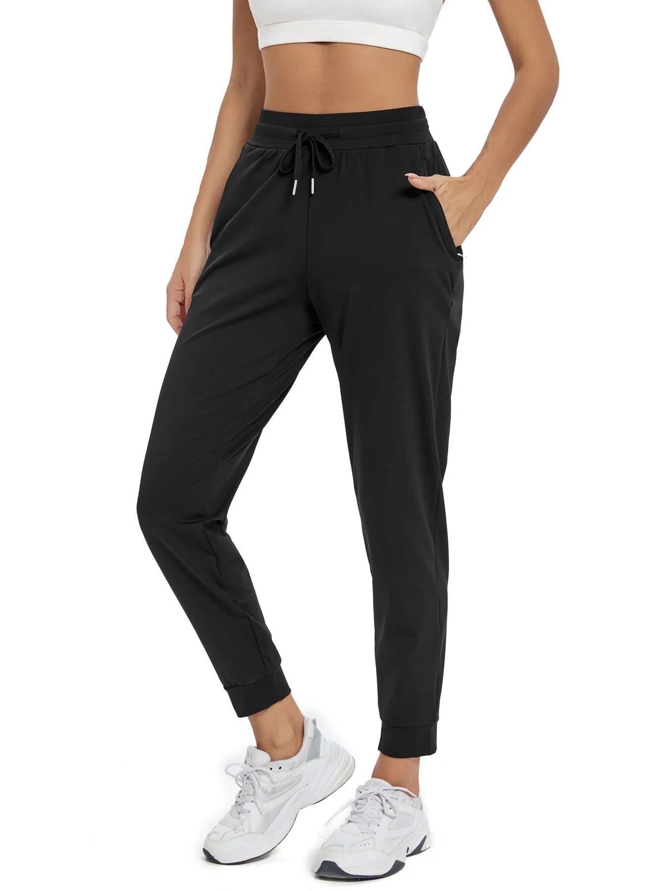Womens Joggers With Pockets High Waisted Athletic Yoga Jogger Pants Sweatpants