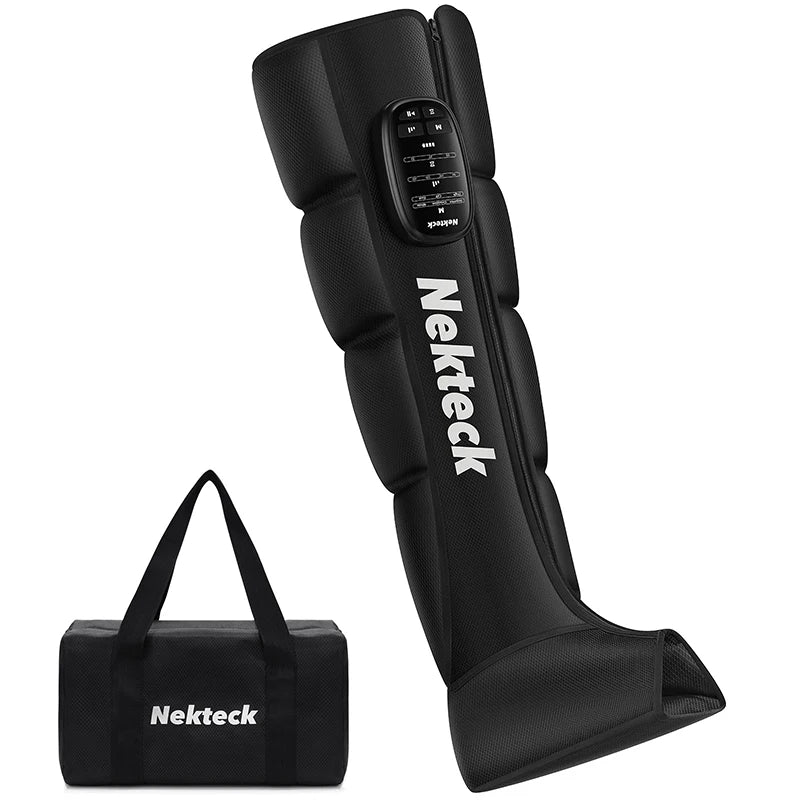 Nekteck Cordless Air Pressure Leg Massager Foot Boots Kneading Squeeze Bag