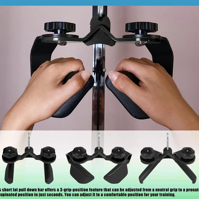 Adjustable Lat Pulldown Bar for Home Gym T Bar Row