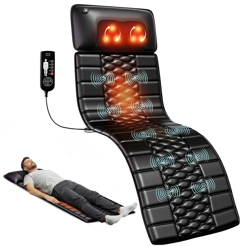 HOMEMASSA Shiatsu Massage Mat With Heat And 9 Intensity Levels