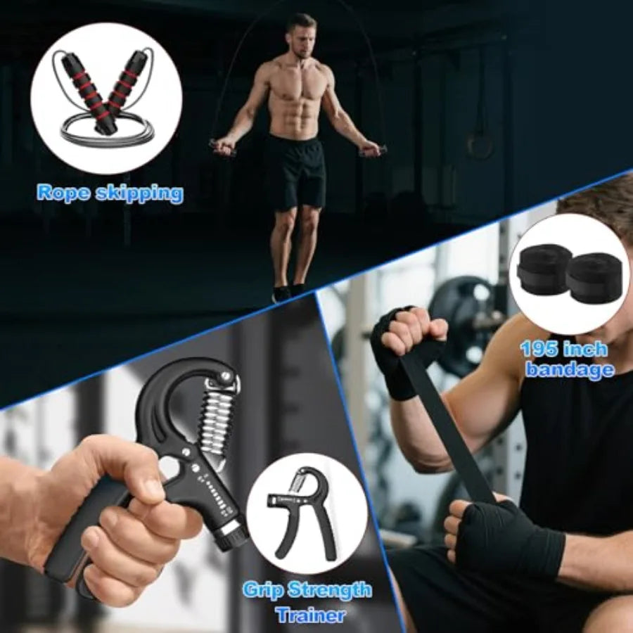 Punching Bag Set For Adults With Heavy Boxing Bag And Gloves