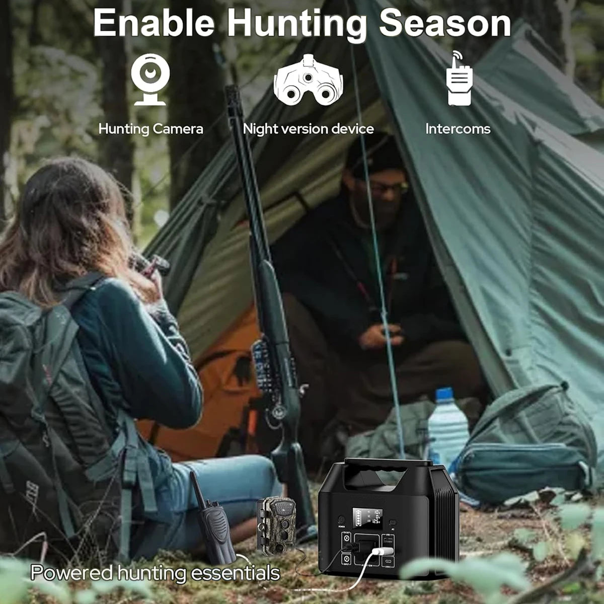 SinKeu 150W Portable Power Station LiFePO4 Battery Solar Generator 122.8Wh With AC 110V