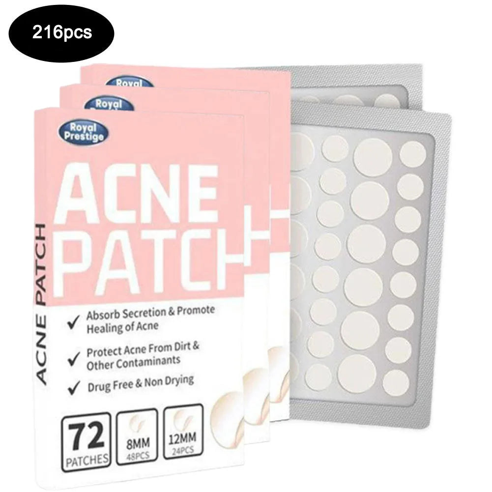Eelhoe 72Pcs Invisible Salicylic Acid Acne Patches Waterproof Anti Acne Spot Treatment