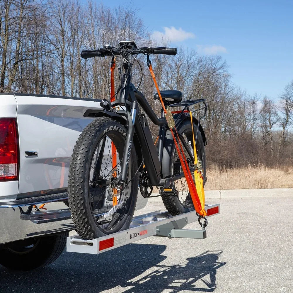 E Bike Fat Tire Bike Rack Roll On Ramp 400 Lb Capacity Anti Rattle Device