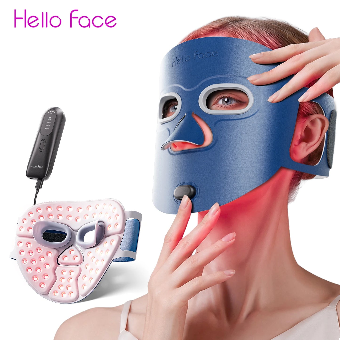Hello Face LED Mask M500S Infrared Red Light Acne Treatment