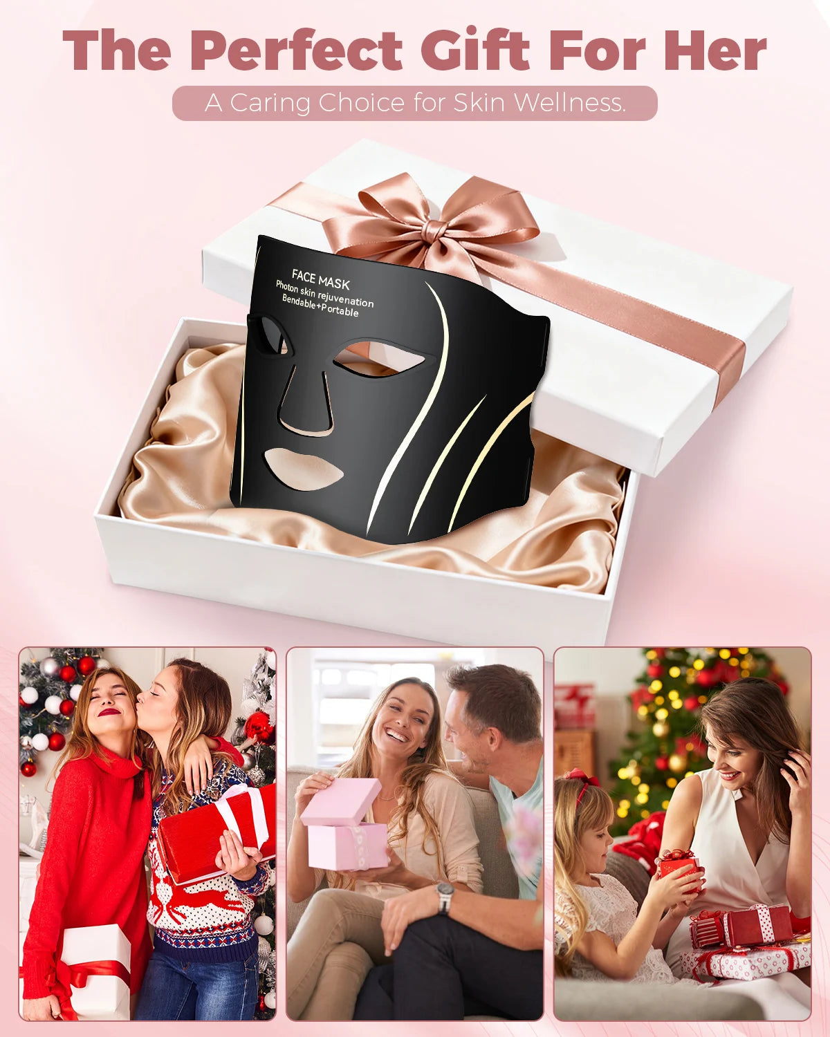 LED Face Mask For Skin Rejuvenation And Anti Wrinkle Treatment