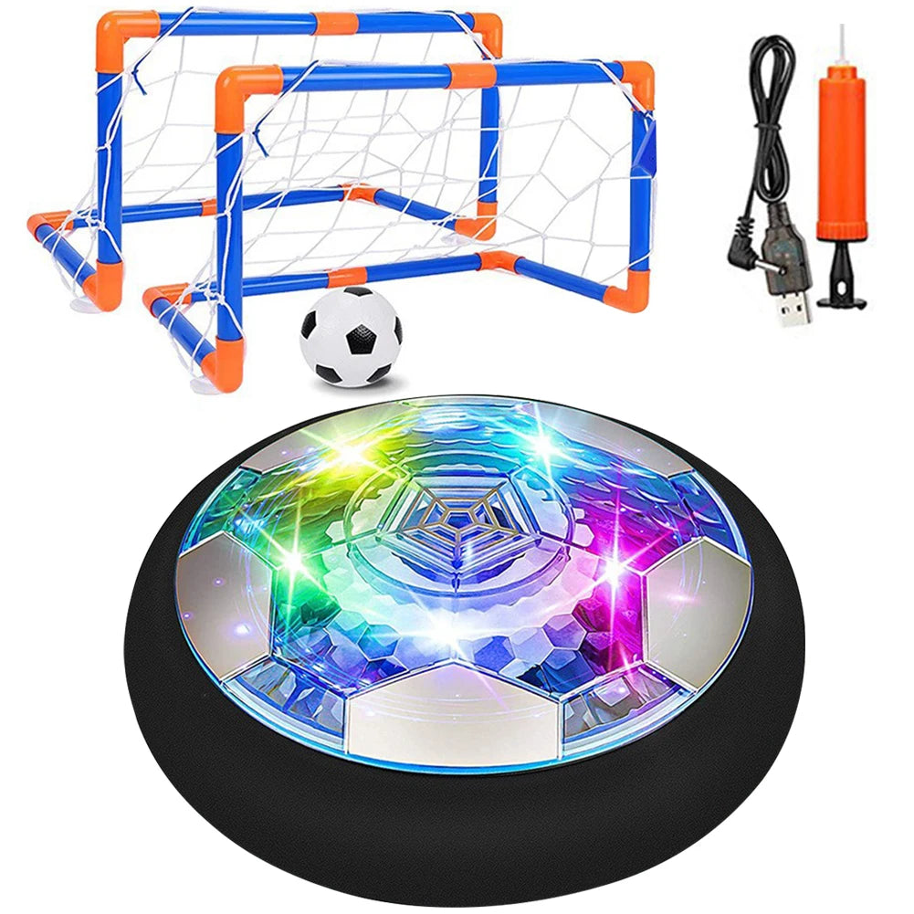Shunmaii Air Power Hover Ball With Led Light And Foam Bumper For Indoor Outdoor Play