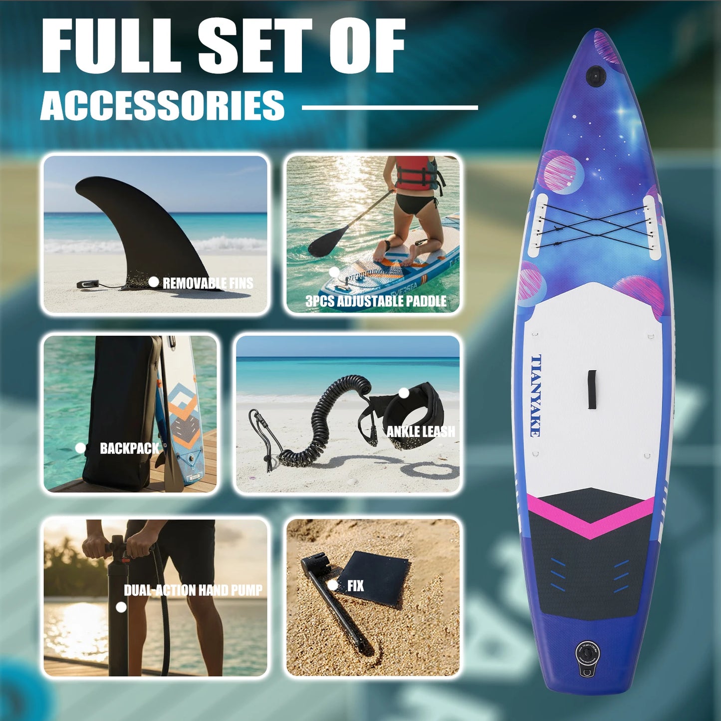 Eggory Inflatable Stand Up Paddle Board With Accessory Kit