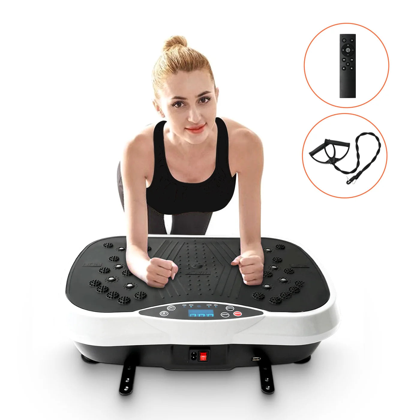 H Vibration Plate Exercise Machine Fat-Burning Home Fitness
