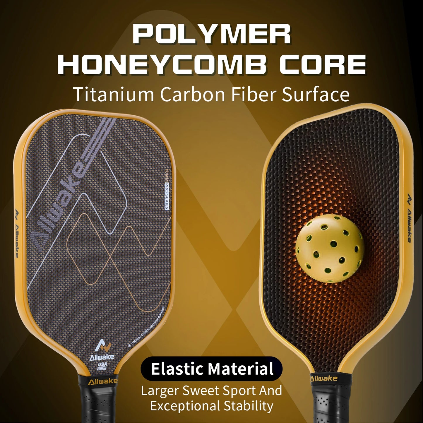 Allwake Carbon Fiber Pickleball Paddle