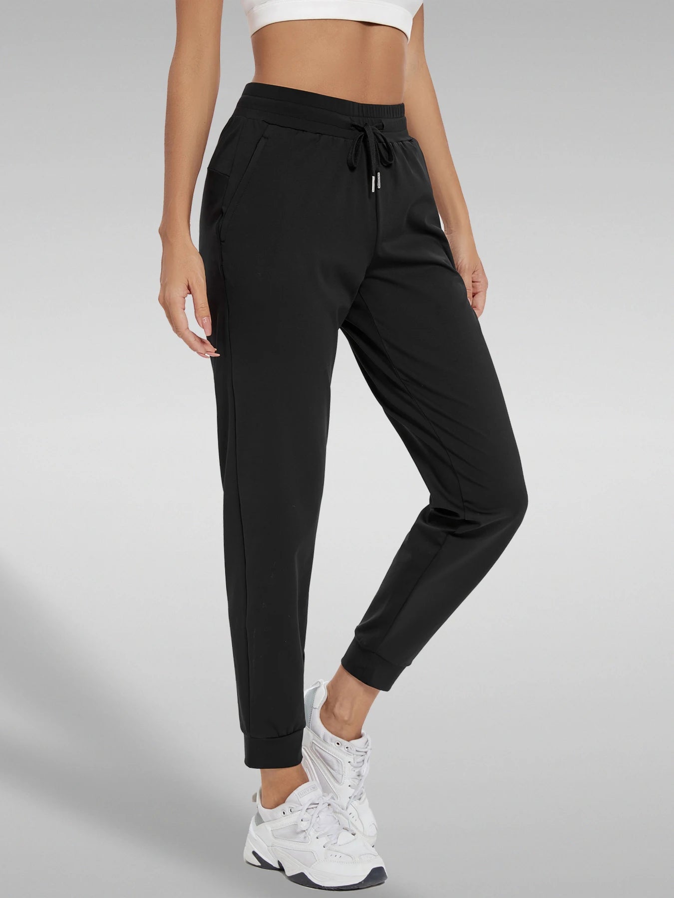 Womens Joggers With Pockets High Waisted Athletic Yoga Jogger Pants Sweatpants