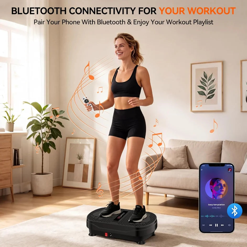 Whole Body Vibration Fitness Plate Machine With Remote Control