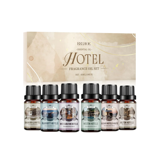 Eelhoe Aromatherapy Essential Oil Set 6 Flavors For Home And Hotel Diffuser