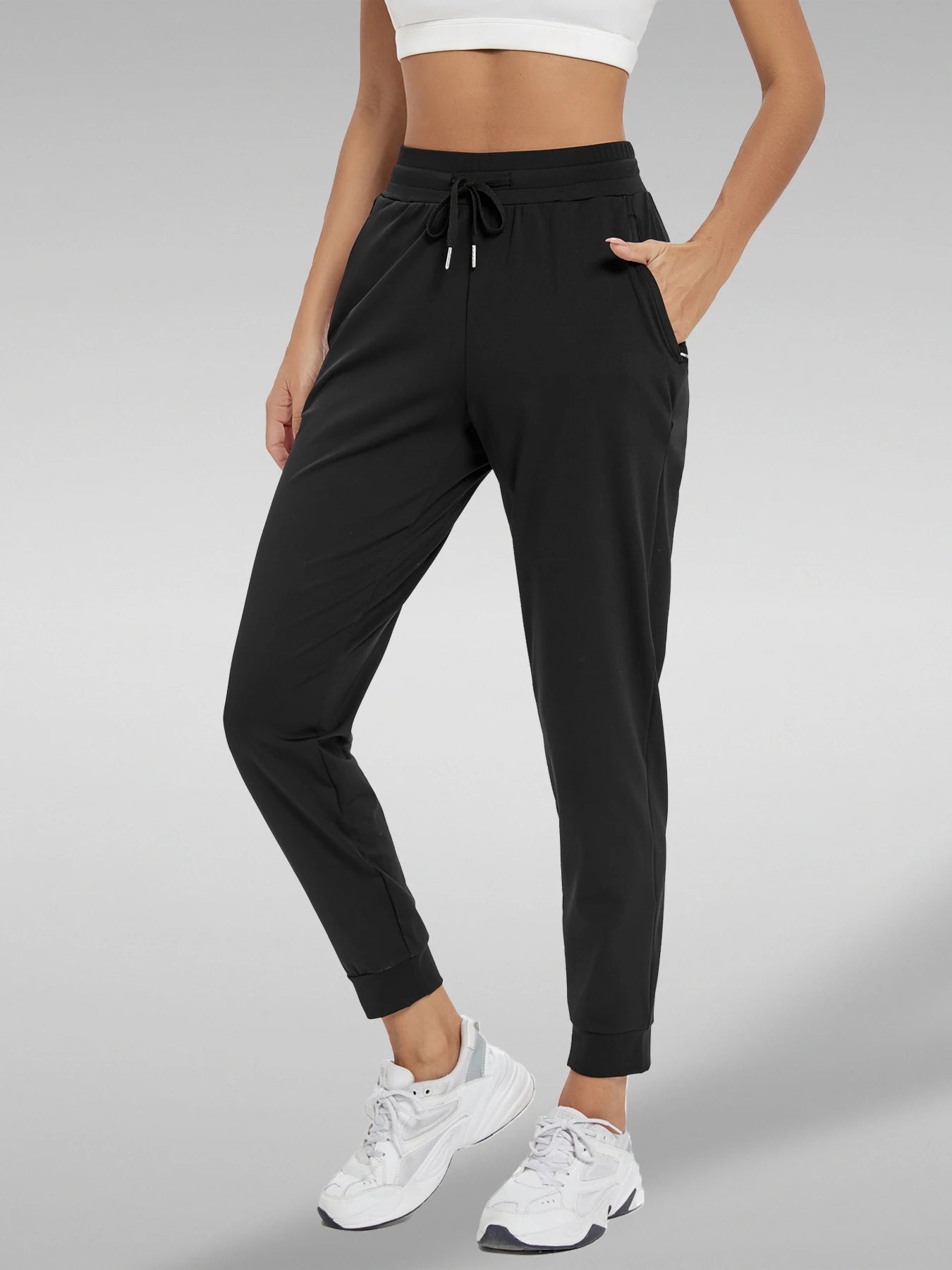 Womens Joggers With Pockets High Waisted Athletic Yoga Jogger Pants Sweatpants