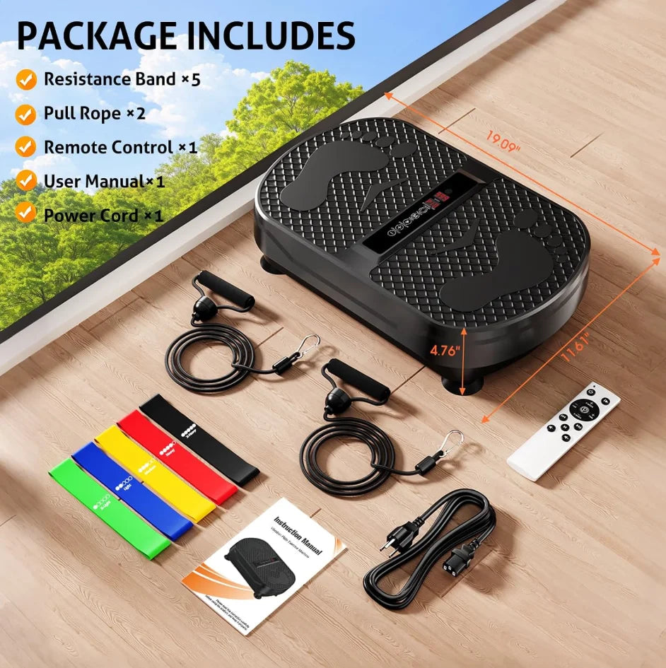 Whole Body Vibration Fitness Plate Machine With Remote Control
