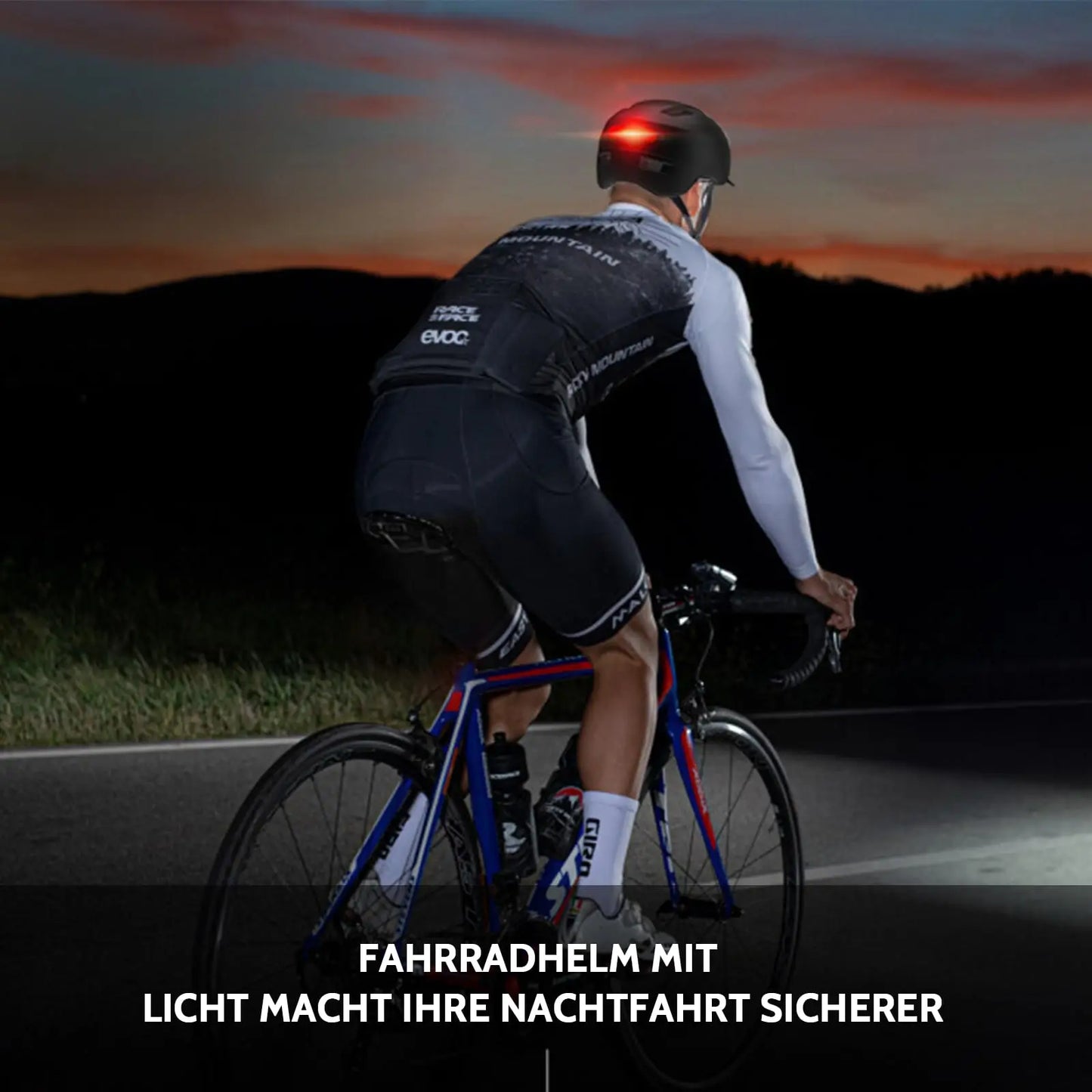 Unisex Bicycle Helmets With USB Lights And Sun Visors For Mountain Riding