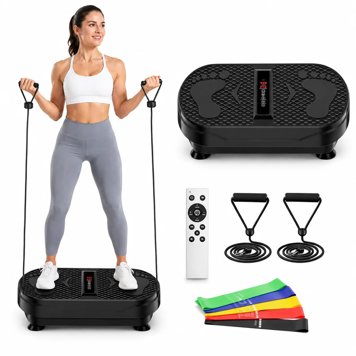 Whole Body Vibration Fitness Plate Machine With Remote Control