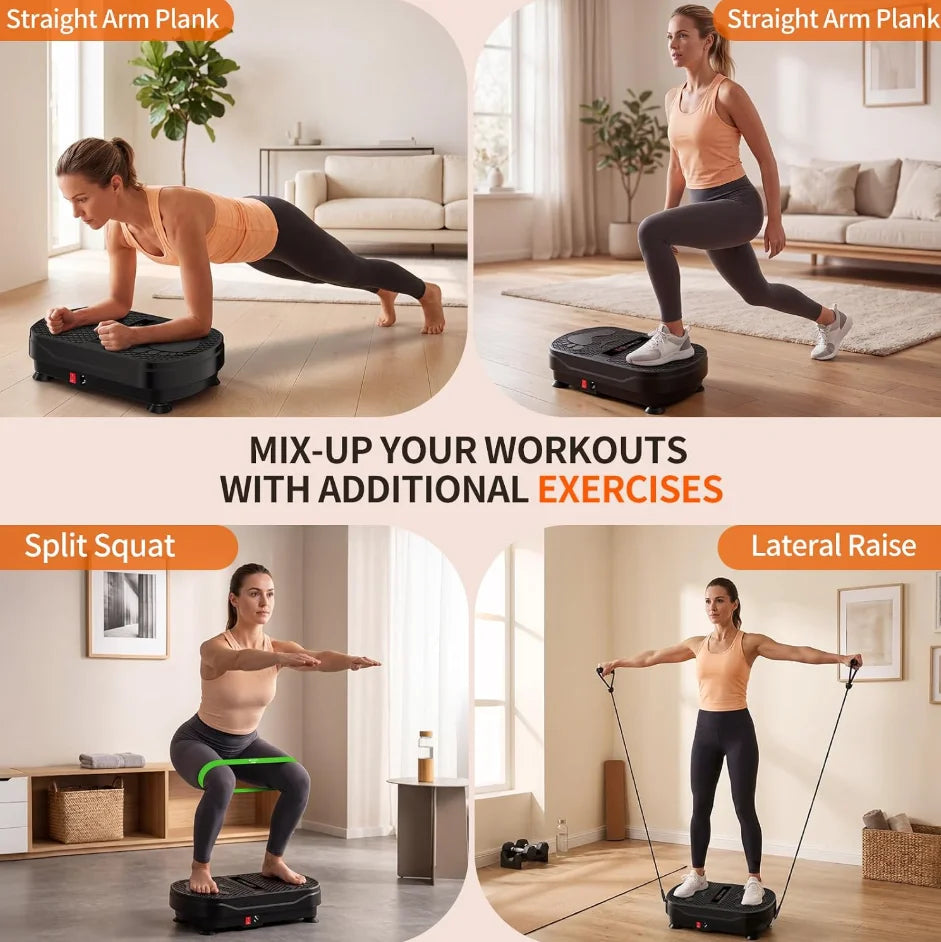 Whole Body Vibration Fitness Plate Machine With Remote Control
