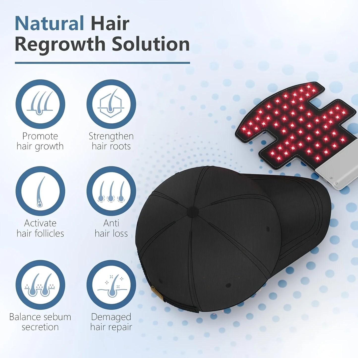 Jitesy LED Red Light Therapy Hair Growth Cap For Thinning