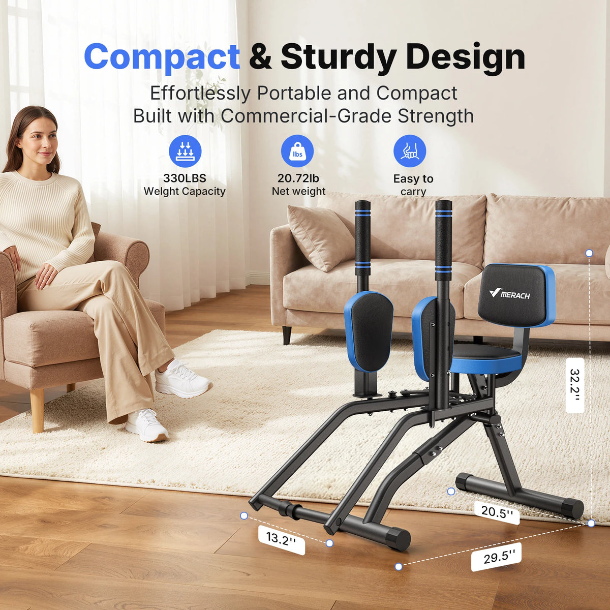 Merach Adjustable Hip Abductor Leg Trainer And Glute Builder