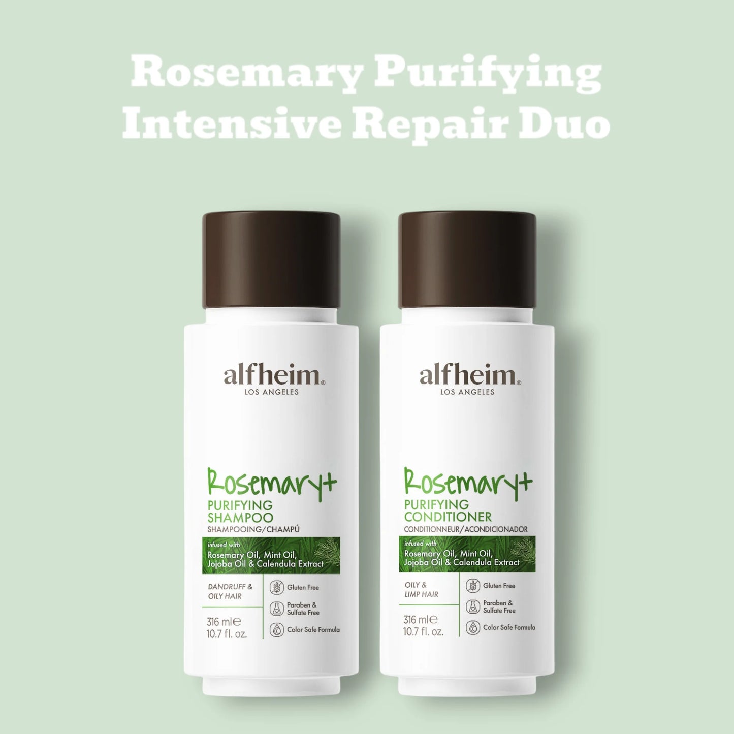 ALFHEIM Rosemary Purifying Haircare Set Shampoo Conditioner