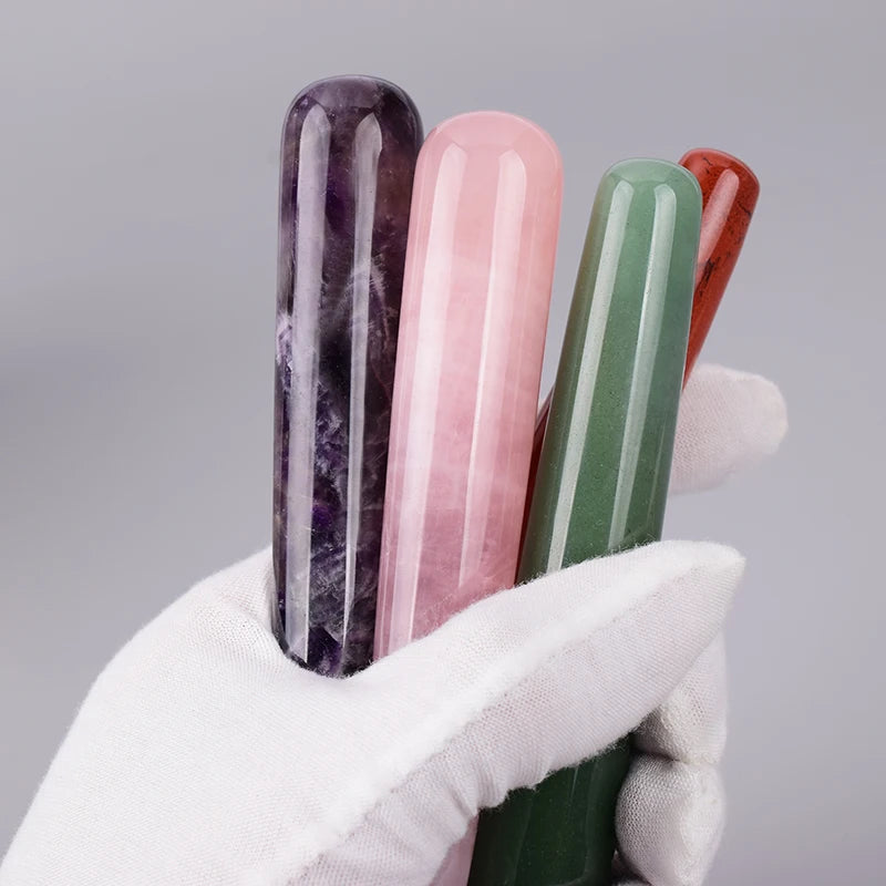 Natural Crystal Quartz Yoni Massage Wand For Face And Body Care