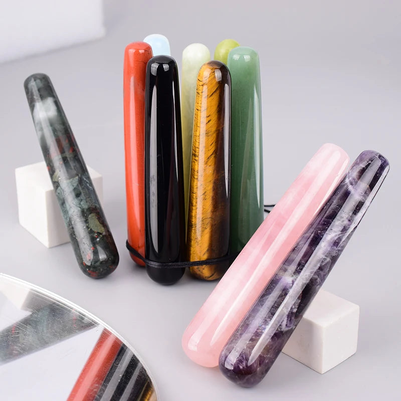 Natural Crystal Quartz Yoni Massage Wand For Face And Body Care