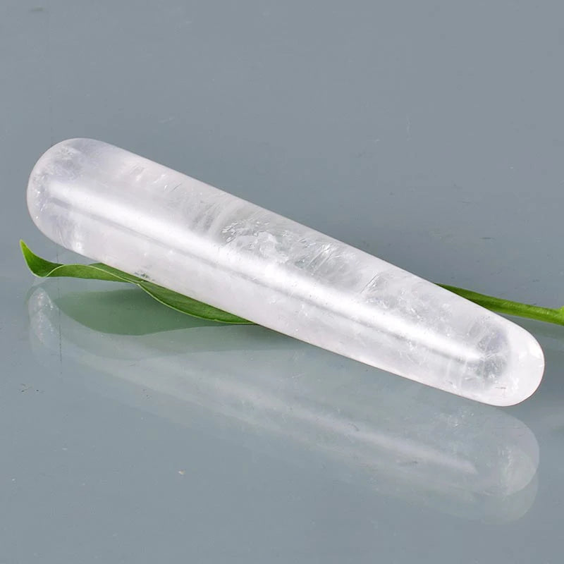 Natural Crystal Quartz Yoni Massage Wand For Face And Body Care