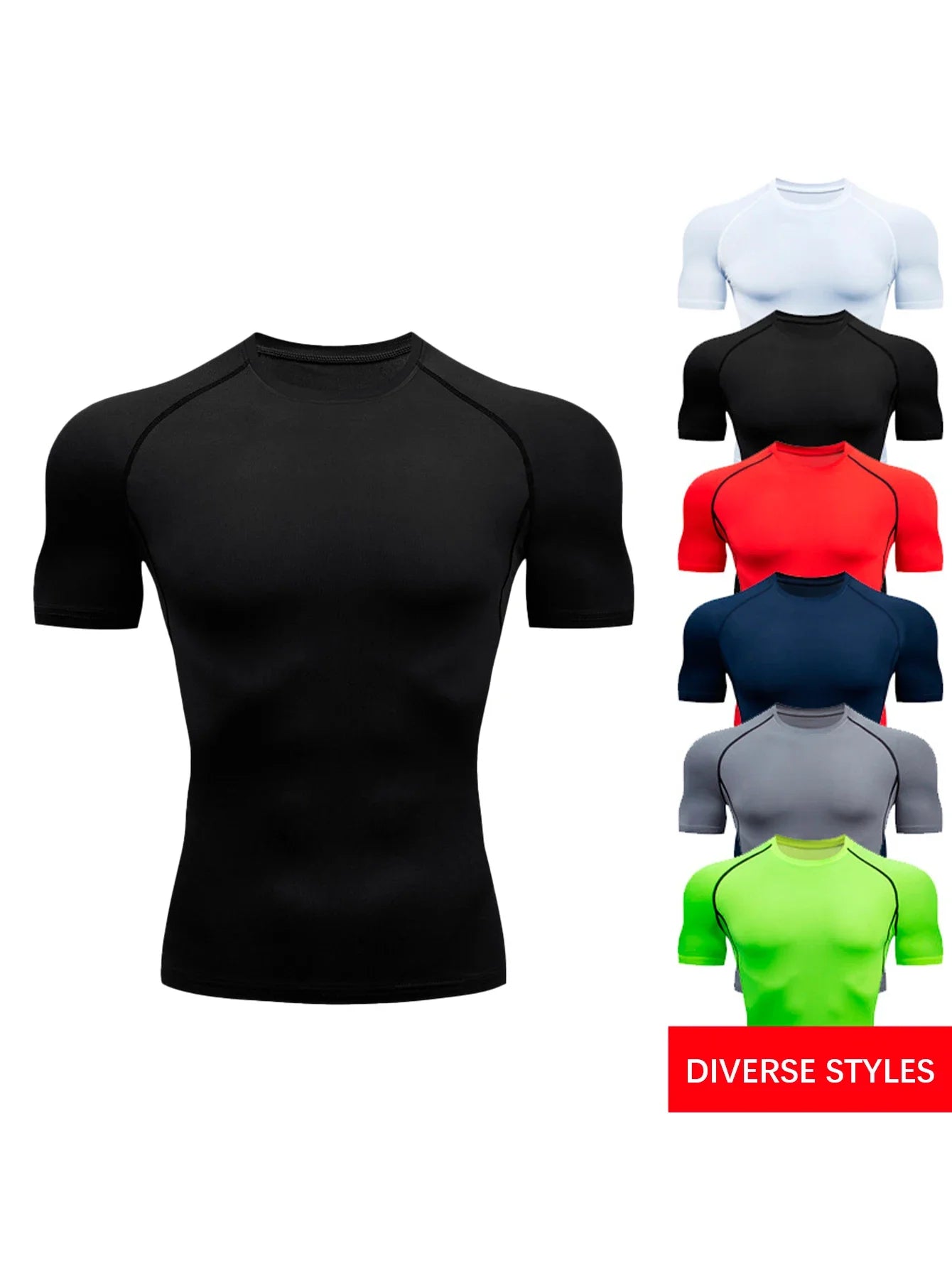Women Summer Breathable Compression Gym Training Shirt Top Polyester Sportswear