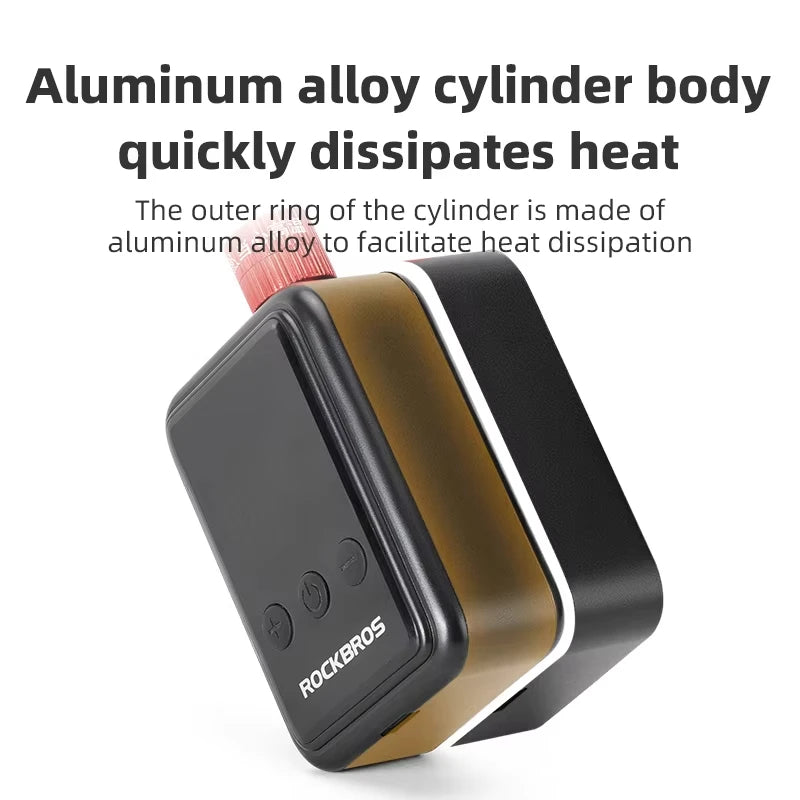 ROCKBROS Pocket Electric Bicycle Pump 150 PSI With Schrader And Presta Valve