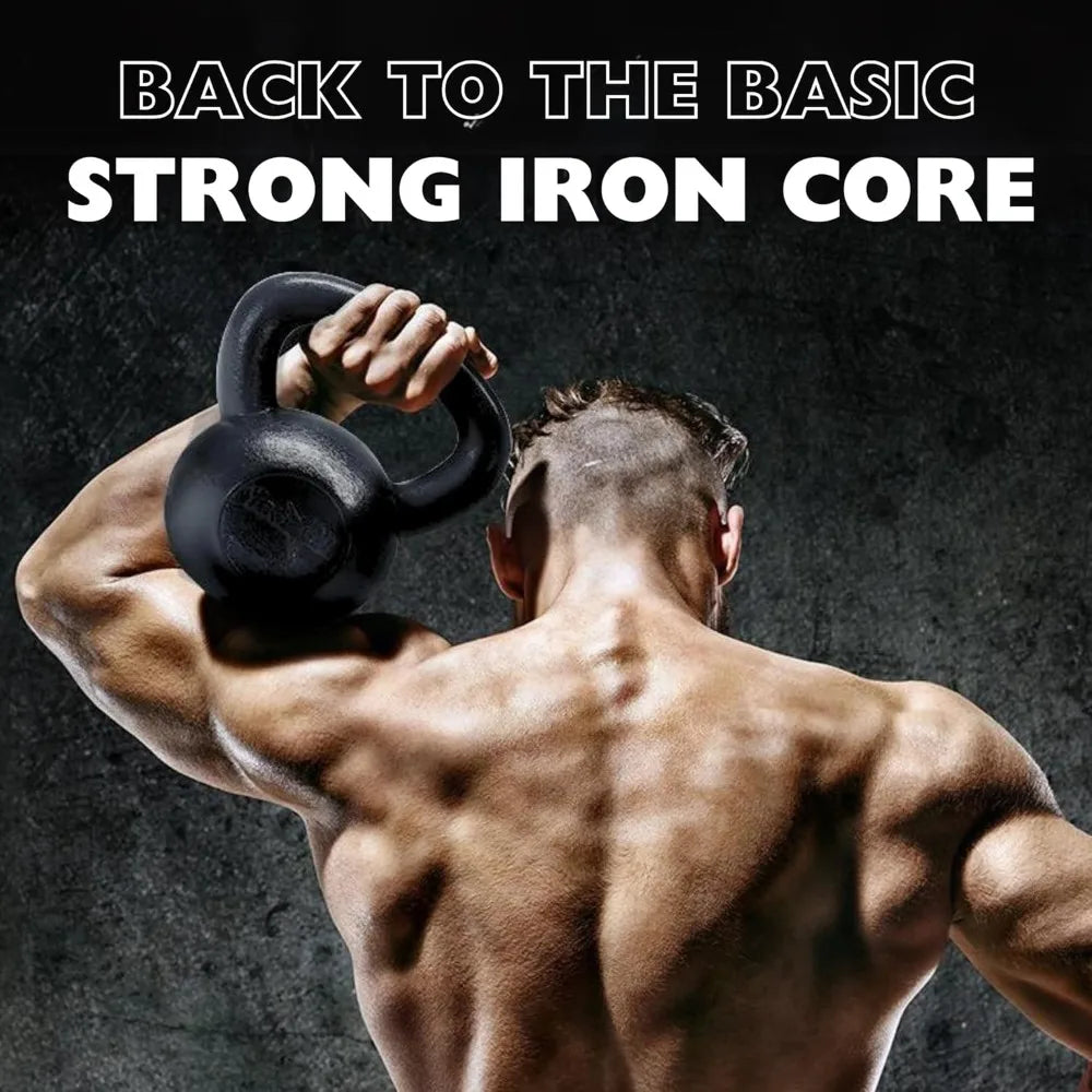 Yes4All Cast Iron Kettlebell For Home Gym Strength Training