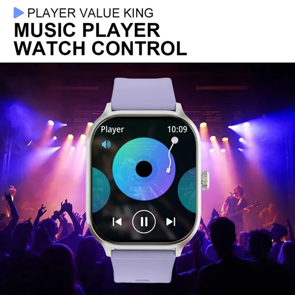 LAXASFIT Smart Watch Bluetooth Calling, SMS Alerts, IP68-Rated Waterproof, Durable