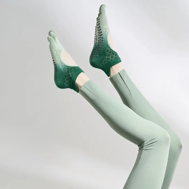 NONECN Pilates Five Toe Socks For Women Yoga Non Slip