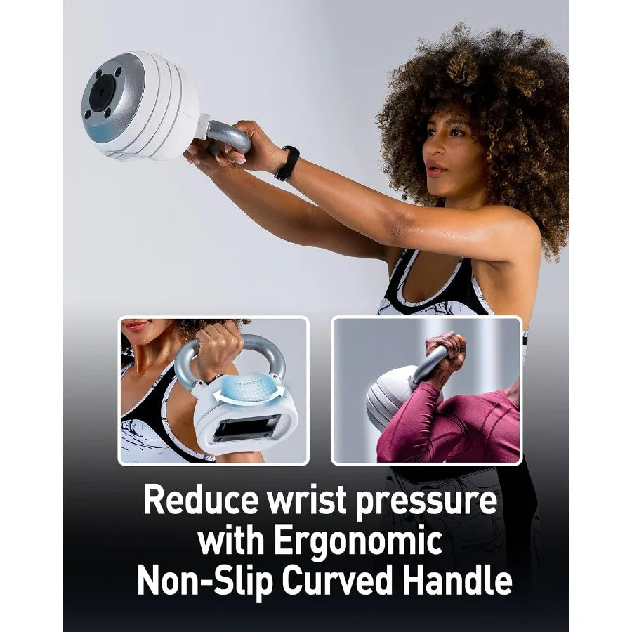 LISM Adjustable Kettlebell 30lb for Full Body Home Gym Workout