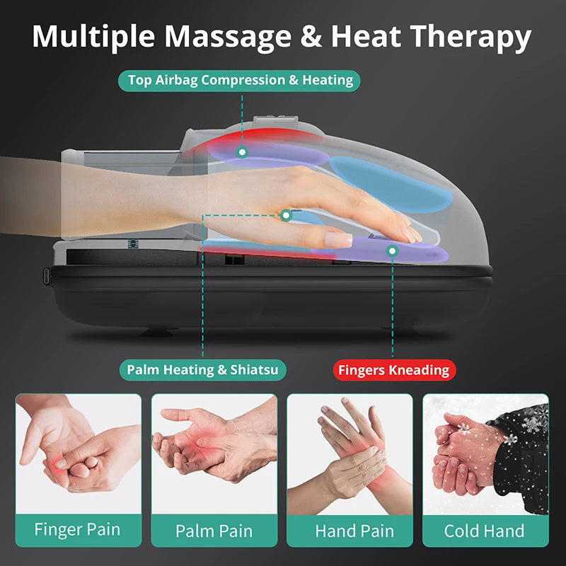 Wireless Electric Hand Massager With Air Compression Palm Acupoint Massage