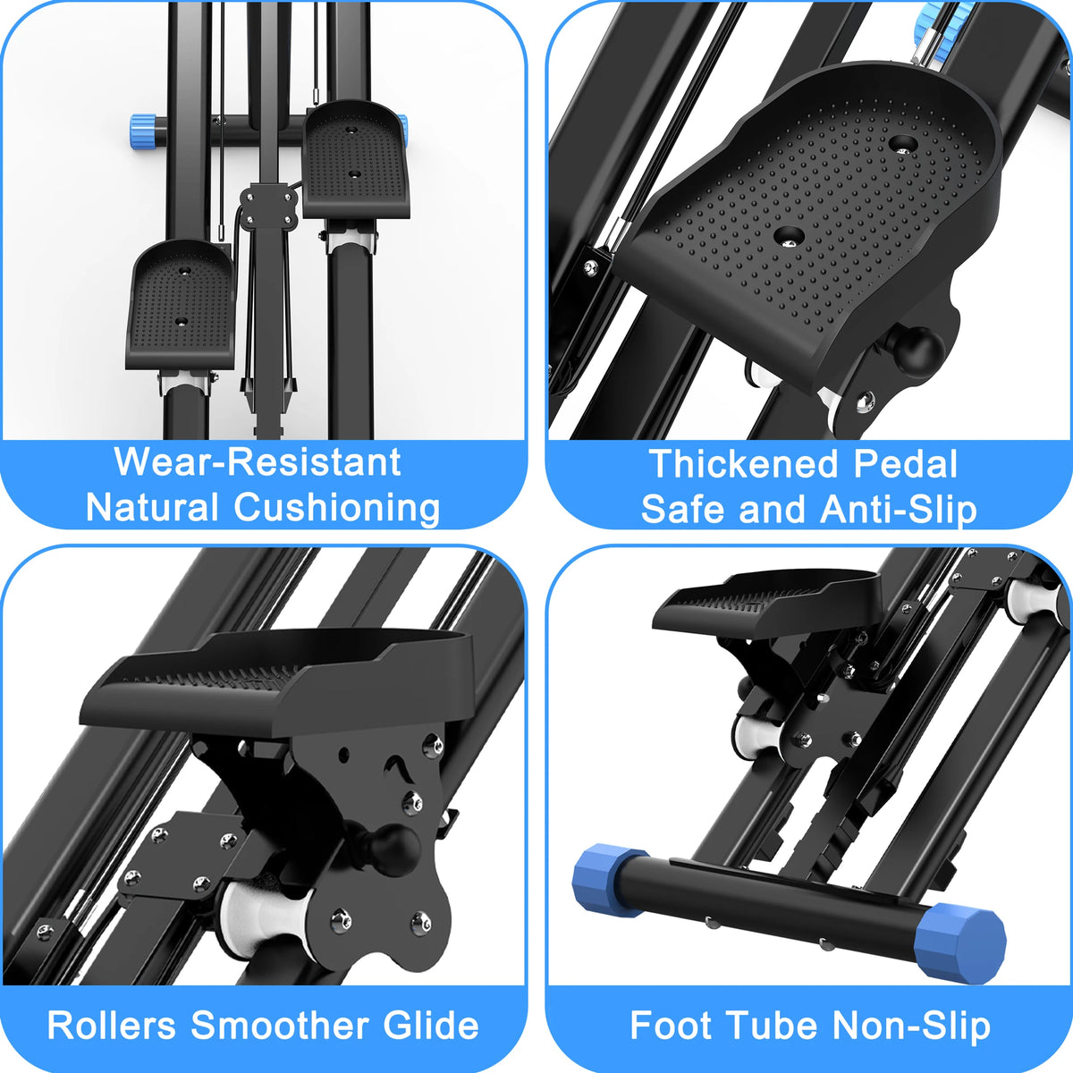 Vertical Climber Machine With Adjustable Resistance And Stable Frame