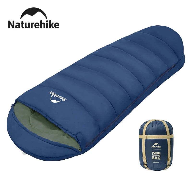 Naturehike MJ300 MJ600 Mummy Sleeping Bag For Adults Winter Warmth Camping
