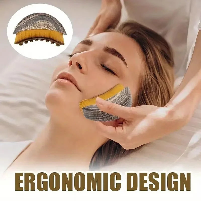 Lymphatic Contour Face Brush Ergonomic Drainage Massager LBHL31