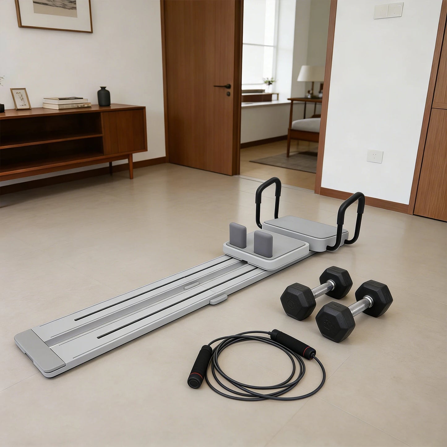 Lightweight Foldable Pilates Board With Ergonomic Handles For Home Gym