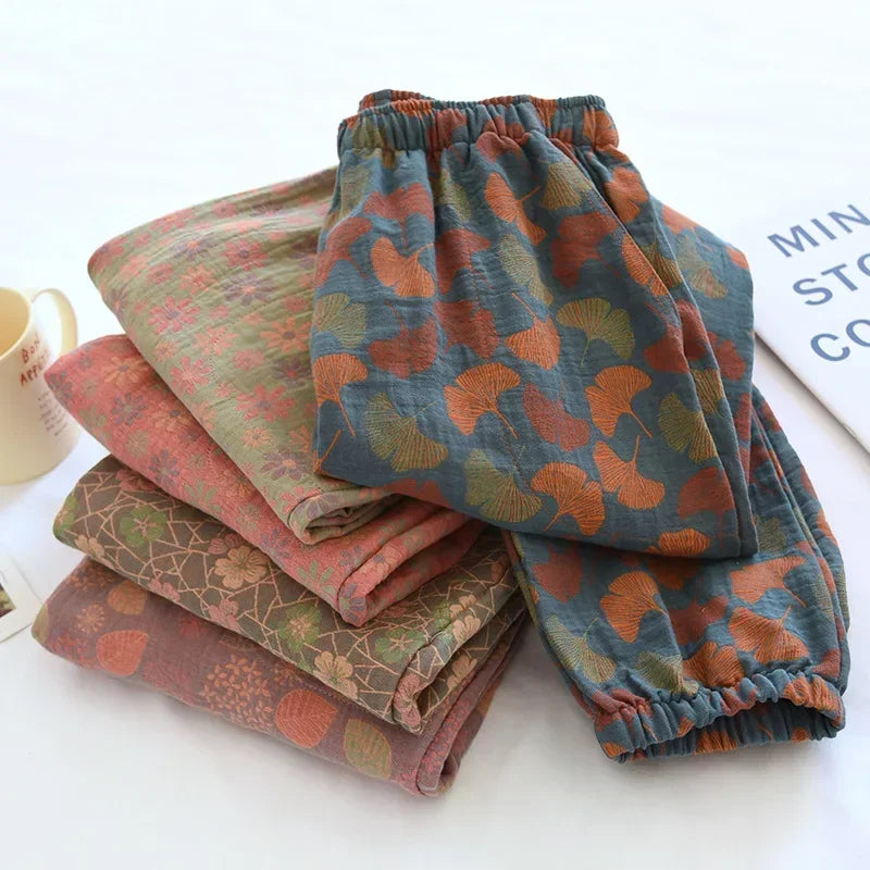 Cloud Cotton Story Womens Hundred Percent Cotton Pajamas Crepe Pants
