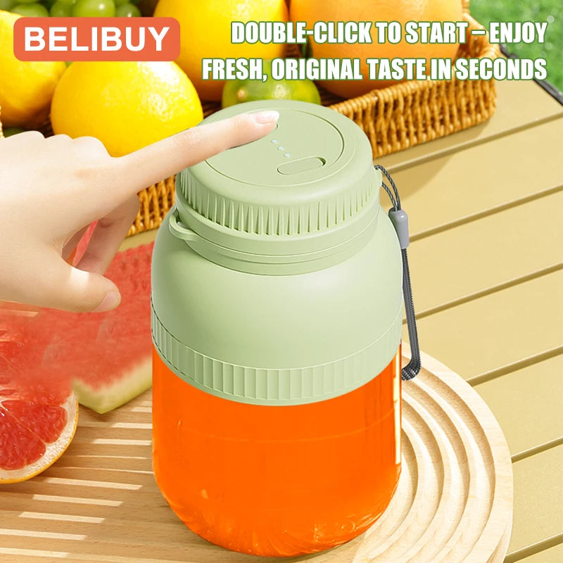 Portable USB Juicer Cup With 6 Blades Milkshake Blender