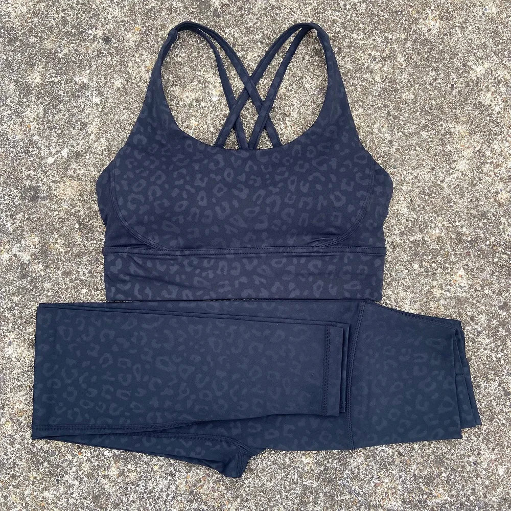 Women's 2-Piece Yoga Set With Bra And High-Waist Leggings