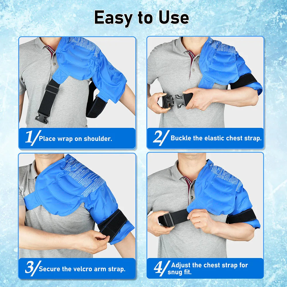 Hign-concerned Shoulder Ice Pack Wrap For Hot Cold Therapy Pain Relief And Support