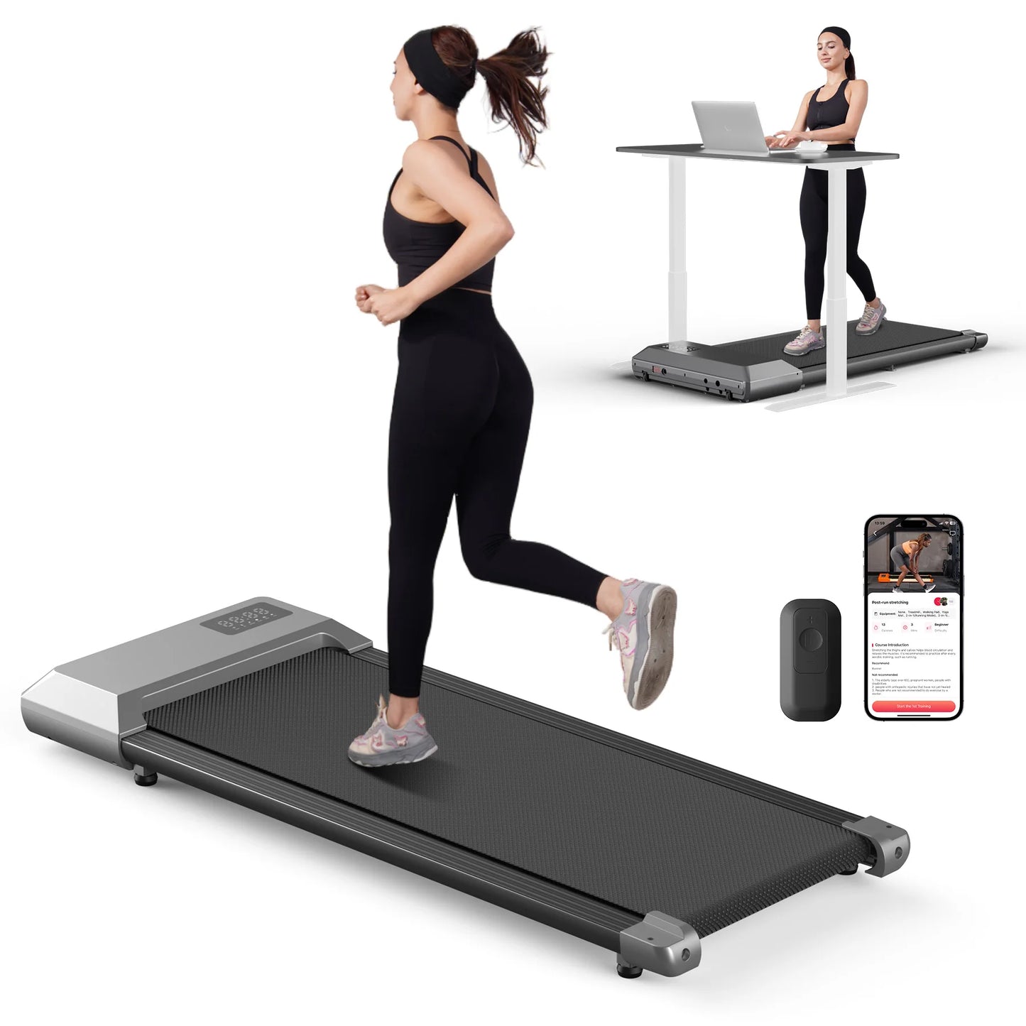 Superun 300lbs Home Treadmill 2.5HP Walking Running Fitness Machine
