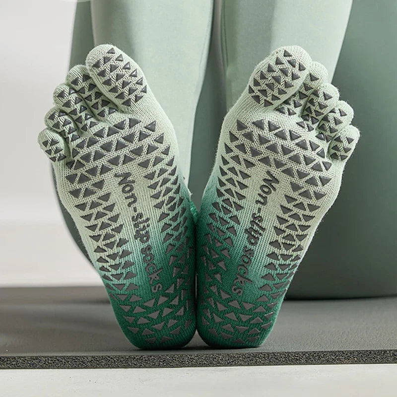NONECN Pilates Five Toe Socks For Women Yoga Non Slip
