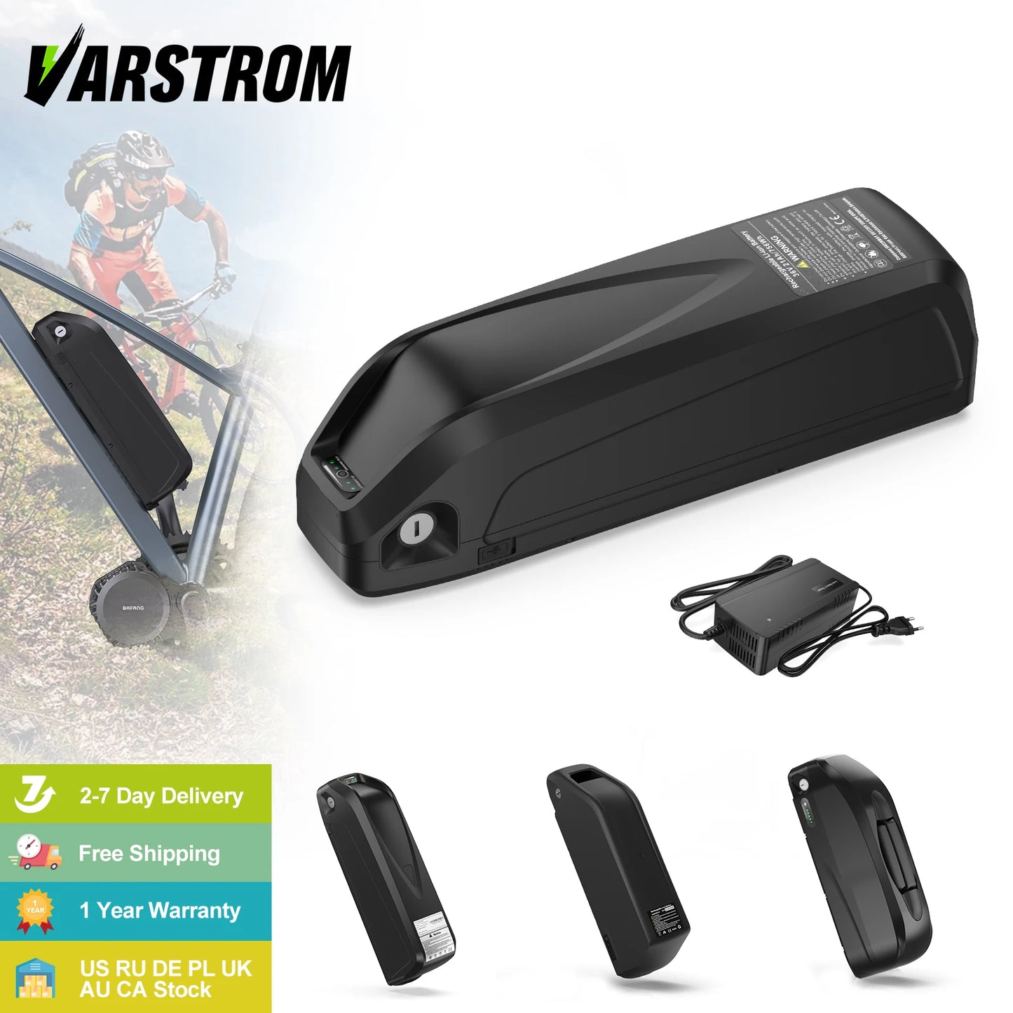 Original Ebike Battery 52V 48V 36V Hailong 18650 21700 Pack For Bafang Tongsheng