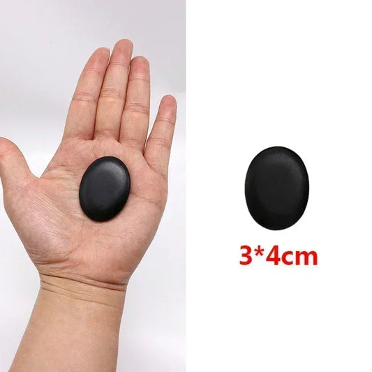 1PC Natural Hot Stone Massage Basalt Stone for Stress Relief and Back Pain