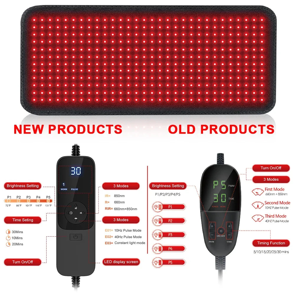 Astarexin Red Light Therapy Infrared Heating Pad For Body Pain Relief