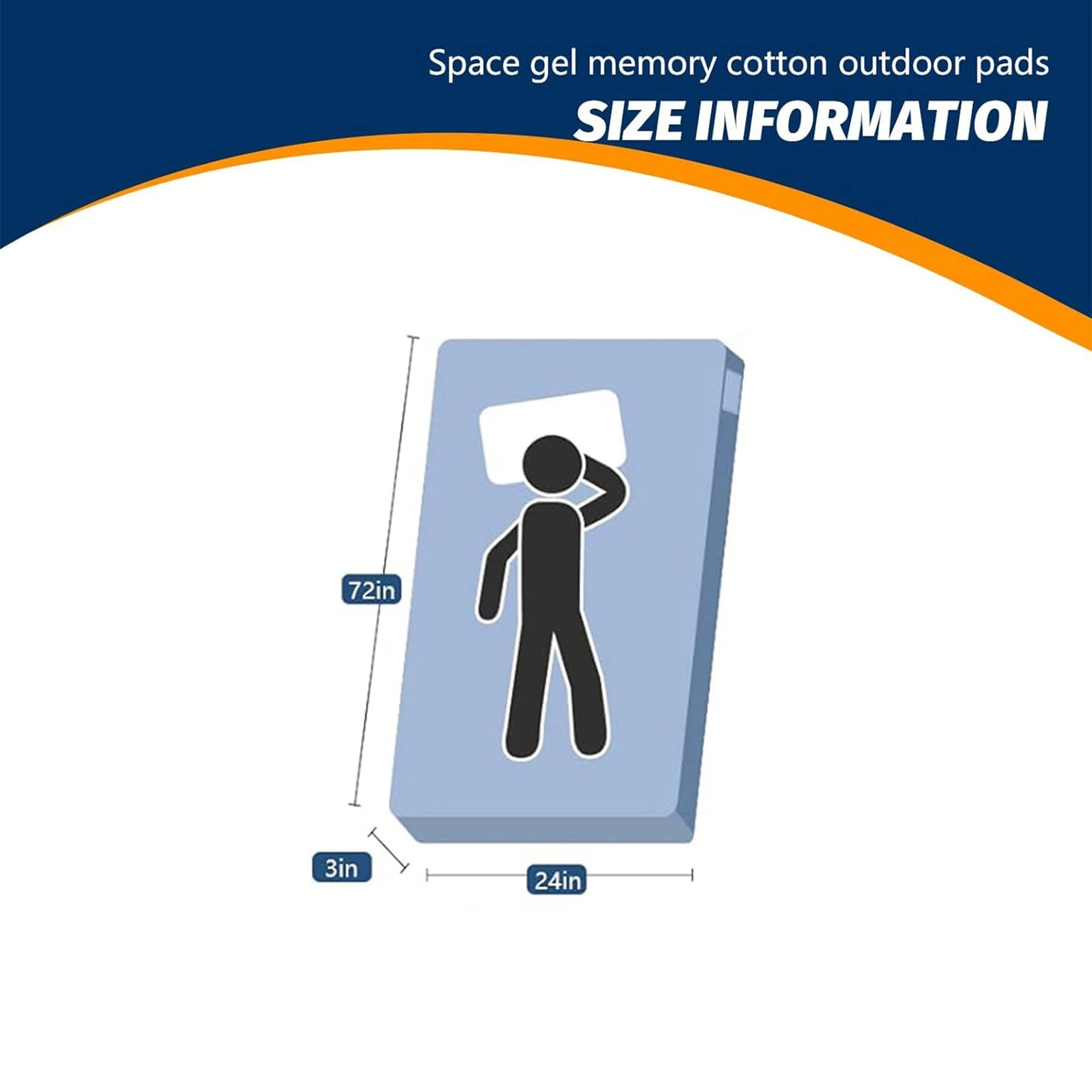 WestTune Memory Foam Camping Sleeping Pad CertiPUR US Mattress Travel Bag Grey