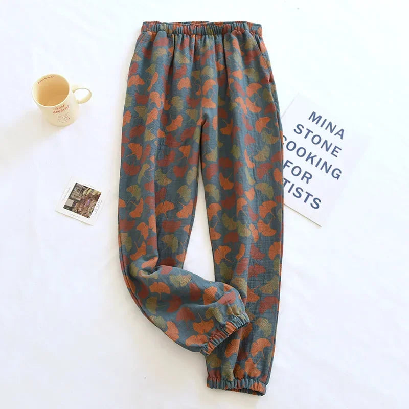 Cloud Cotton Story Womens Hundred Percent Cotton Pajamas Crepe Pants